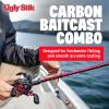 image:imageUgly Stik Carbon Low Profile Baitcast Reel and Fishing Rod Combo7  Medium Heavy  1pc