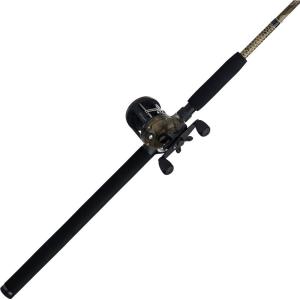 image:imageUgly Stik 7 Camo Conventional Fishing Rod and Reel Casting Combo Right Handle Position Ugly Tech Construction With Clear Tip Design 1Piece Rod Size 20 2 Ball Bearing Conventional Reel
