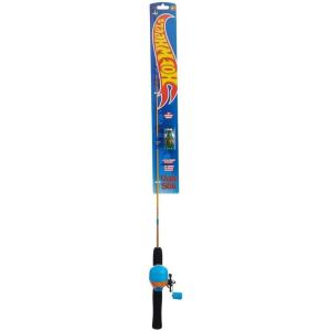 image:imageUgly Stik Mattel Hot Wheels 3 Spincast Combo  Kids Fishing Combo Comfortable EVA Handle for Small Hands MultiStop AntiReverse PreSpooled with 4lb Line