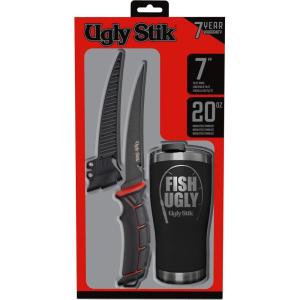 image:imageUgly Stik Tools Fishing Fillet Knife and Tumbler Gift Set Black 7
