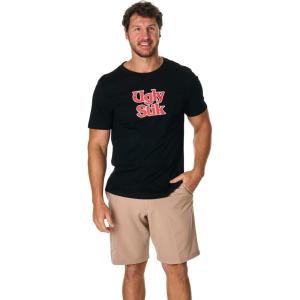 image:imageUgly Stik Logo Short Sleeve TShirt CottonPoly Blend Mens Classic Fit Fishing Shirts for MenBlack