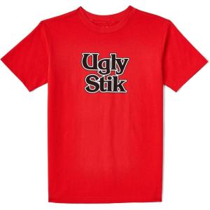 image:imageUgly Stik Logo Short Sleeve Youth TShirt CottonPoly Blend Mens Classic Fit Fishing Shirt for KidsRed